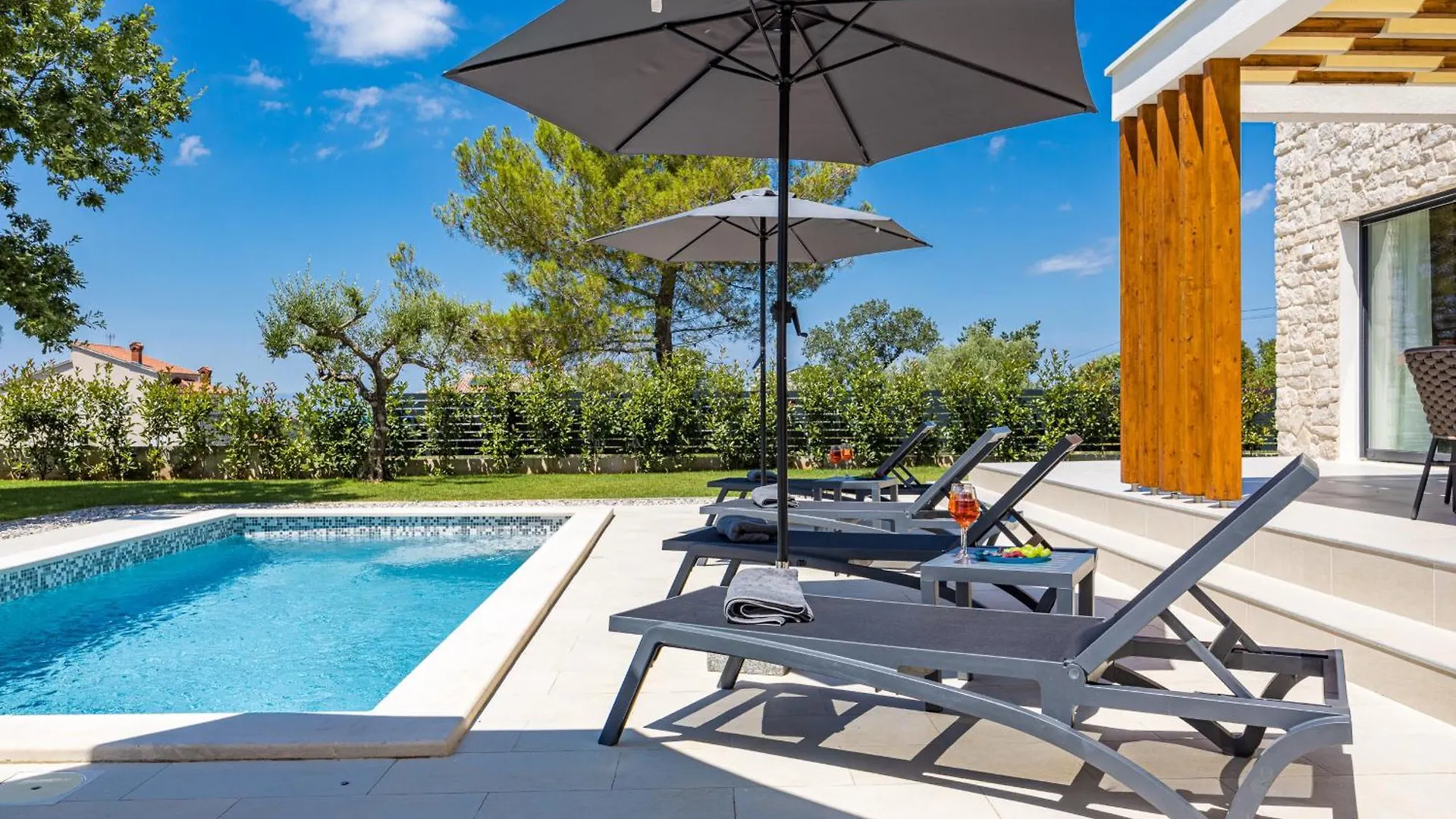Villa Zanetta Pet Friendly Near Porec For 8 People With Sea View & Private Pool
